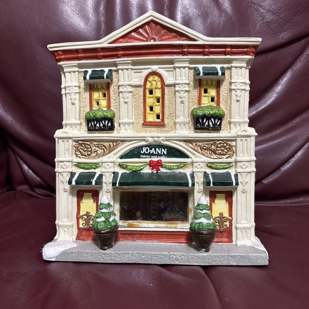 Holiday Inspirations Christmas Village light up building Jo-Ann Fabrics Store 12